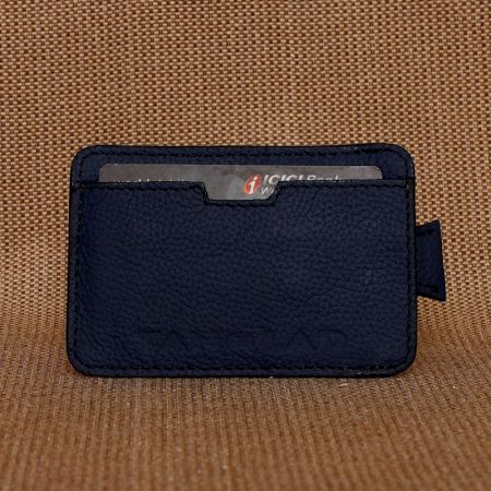 Handcrafted Navy Wallet Leather Stunning Dashing Charming